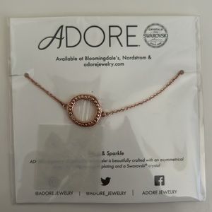 Adore Organic Circle Rose Gold Bracelet